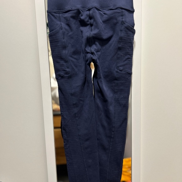 Navy Fabletics Sculpt Knit leggings and bra | size S - Picture 3 of 9